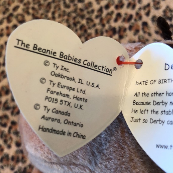 Vintage Ty Beanie Baby Derby the Pony/horse - Picture 10 of 12